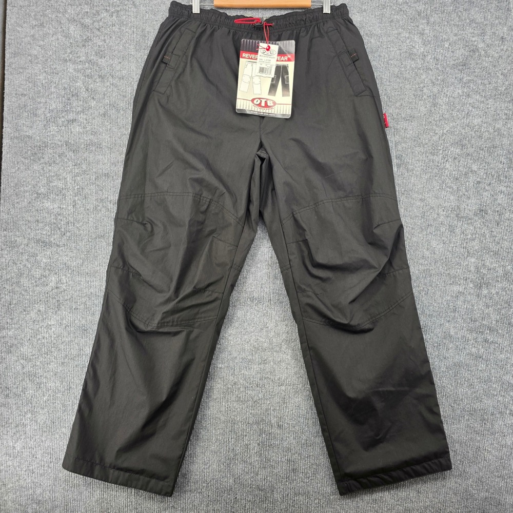 OTB One Touch Brand Reversible Cargo Pants Mens L x 30 Black White New With Tags